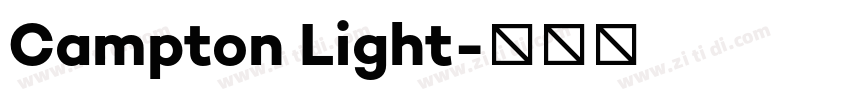 Campton Light字体转换